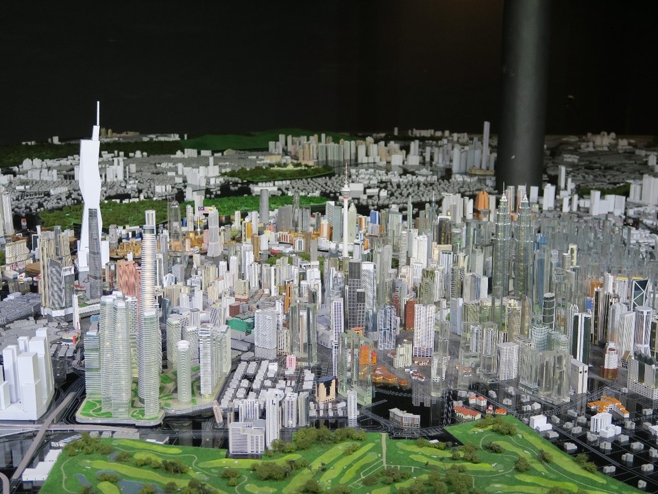 Malaysia - Kuala Lumpur - Maquette du futur KL