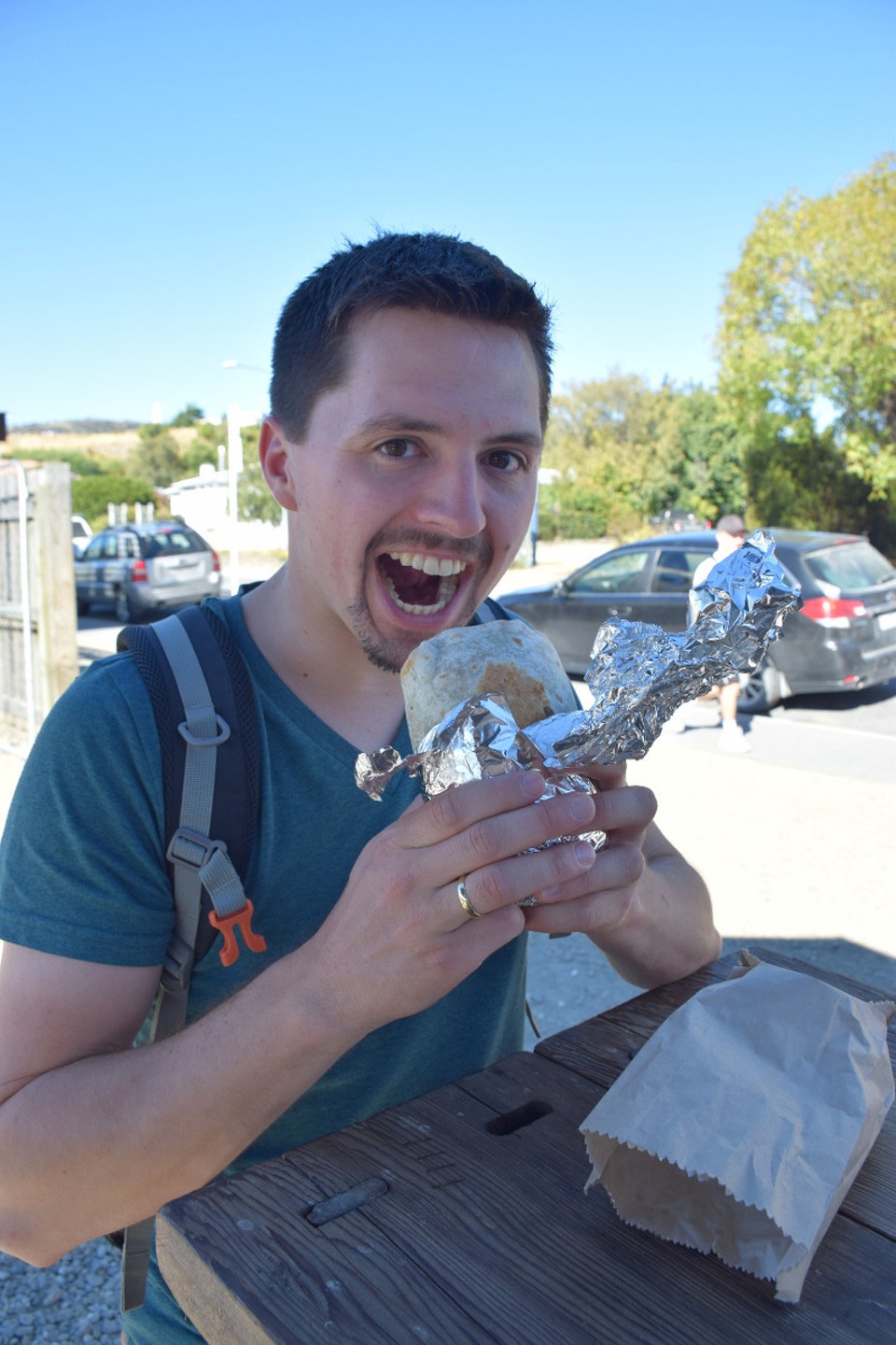 Neuseeland - Wanaka - Den Burrito haben wir uns nach dieser Wanderung echt verdient gehabt