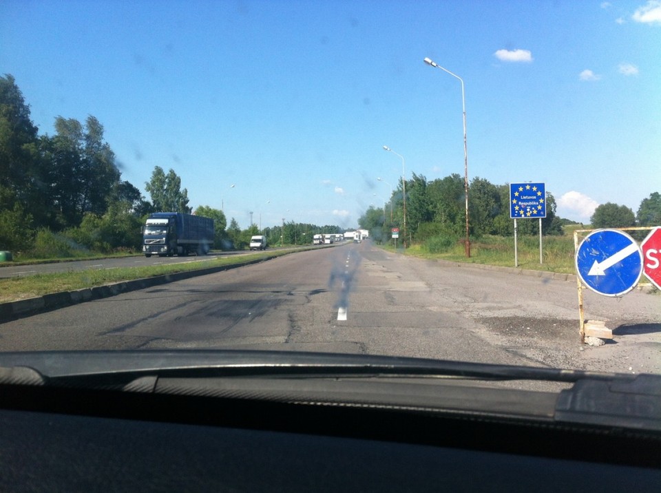 Lithuania - Vilnius - Grenze nach Litauen...