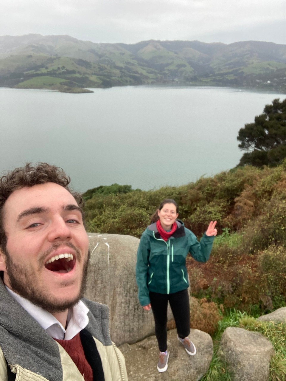 Neuseeland - Duvauchelle - Am höchsten Punkt von Ōnawe angekommen