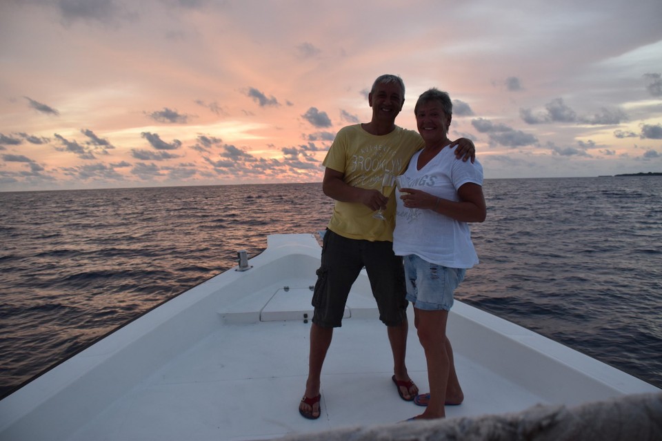 Malediven -  - Abends Abend wir dann eine Sunset Cruise gemacht 
