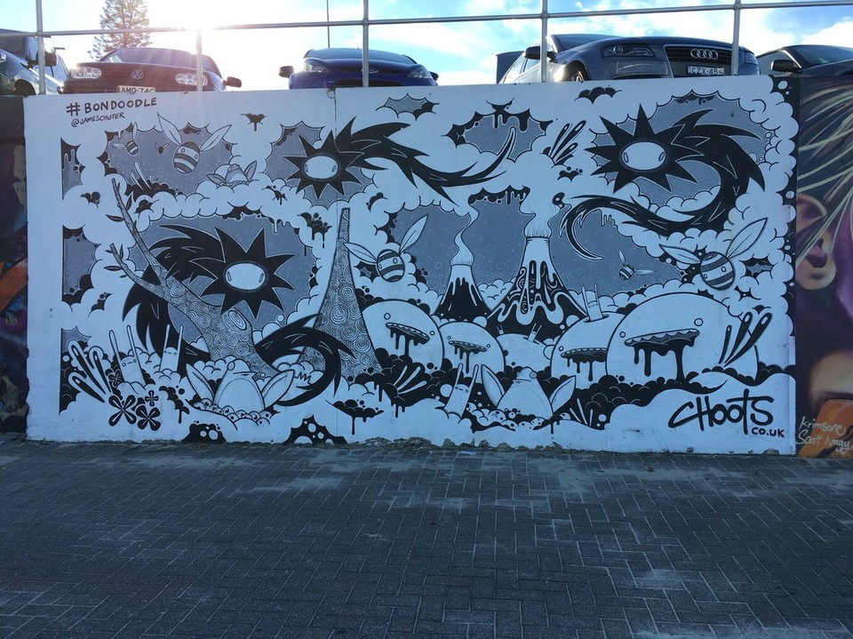 Australia - Sydney - Falls ihr es noch nicht gemerkt habt - ich steh so ein bisschen auf Streetart und hier in Bondi ist die auch wirklich gut 