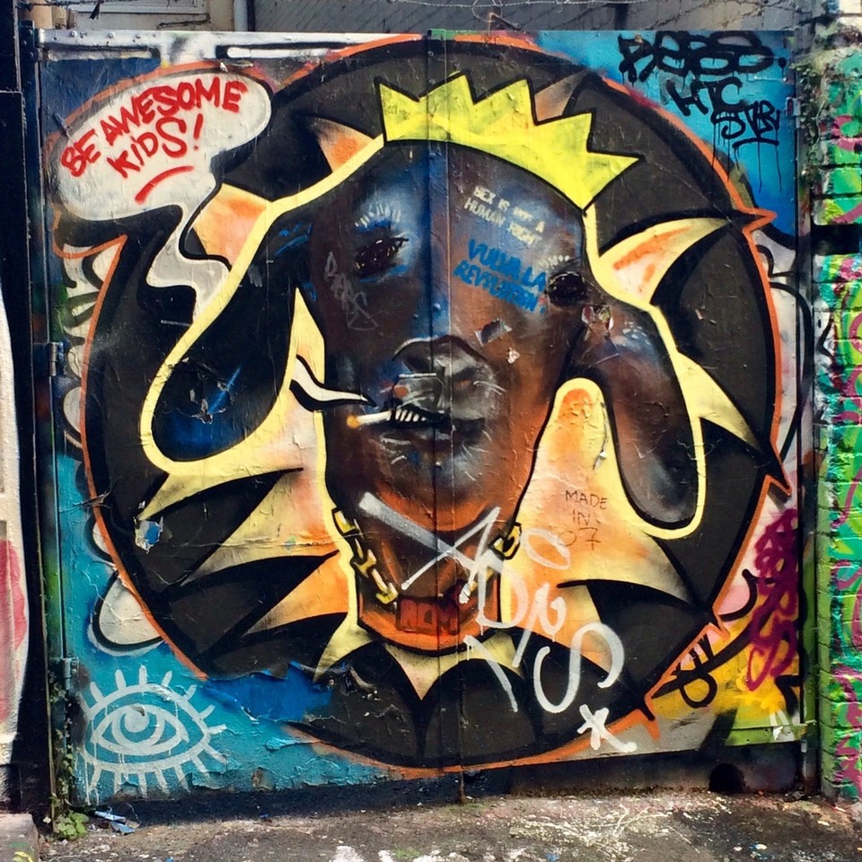 Australia - St Kilda Road - Hosier Lane goat. 