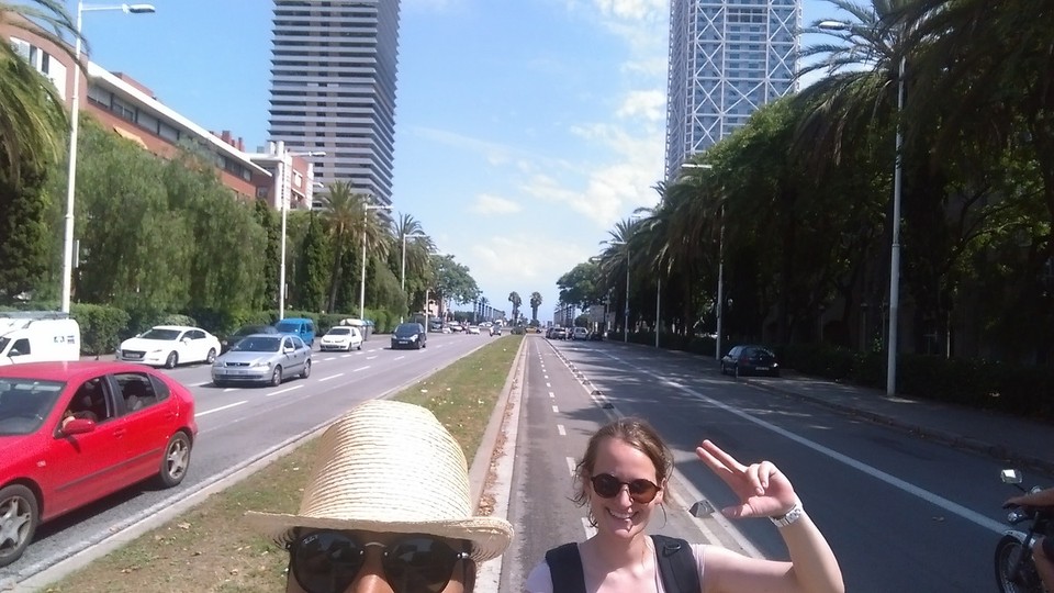 Spanien - Barcelona - Nach einer kleinen Abkühlung geht's weiter....🚵
