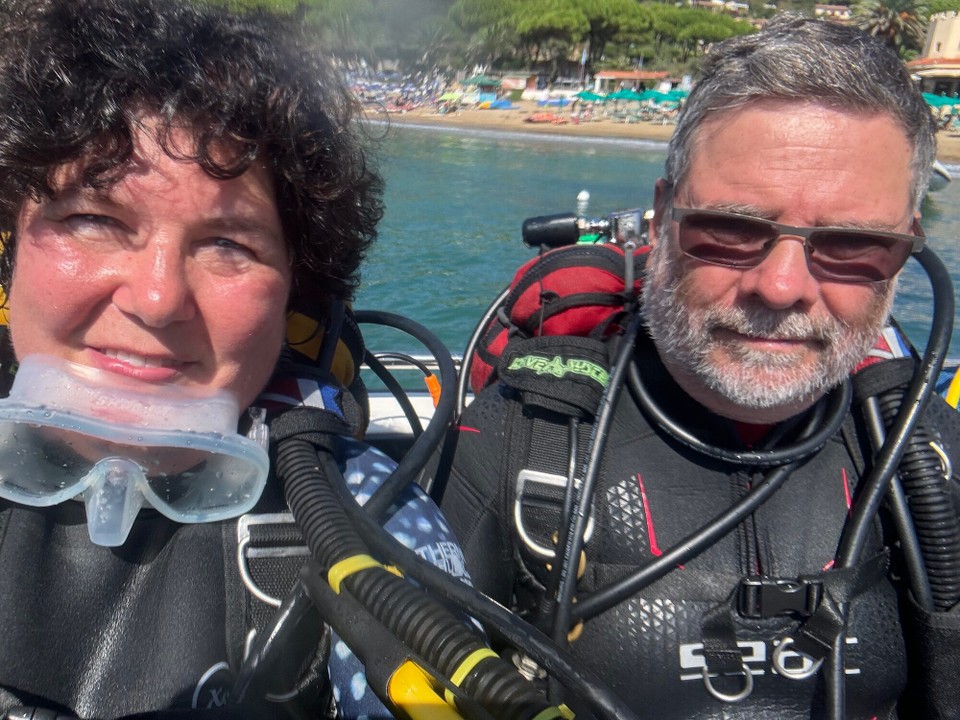 Italien - Porto Azzurro - Auf geht‘s zum Tauchgang