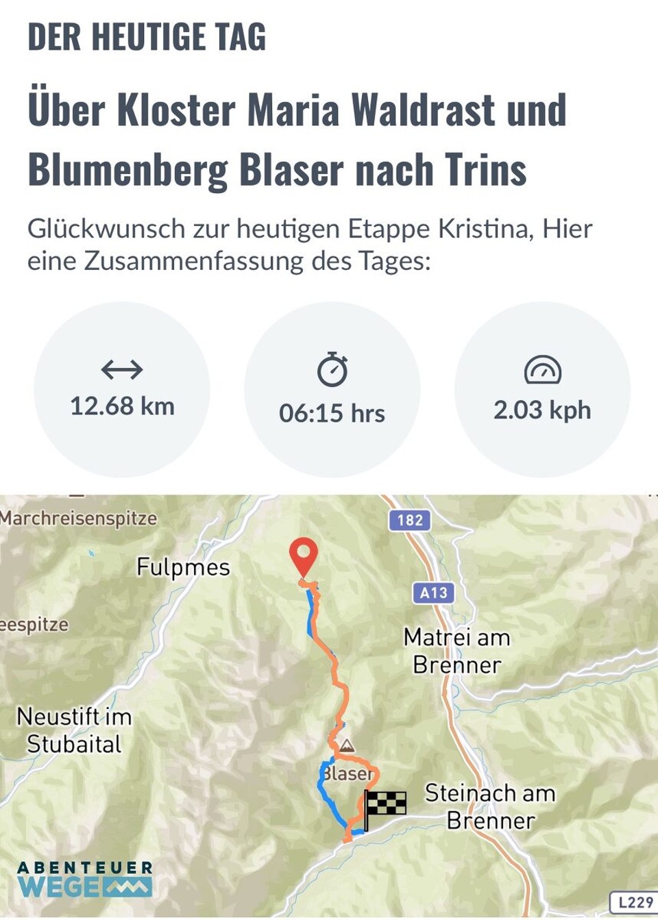 Österreich - Trins - Geschafft! ;0)