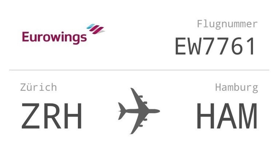 Deutschland - Hamburg - ….mit Eurowings