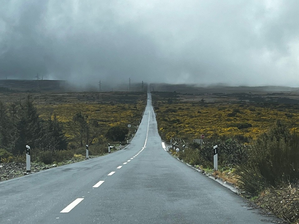 Portugal - São Vicente - Die Rückfahrt hinein in den Nebel