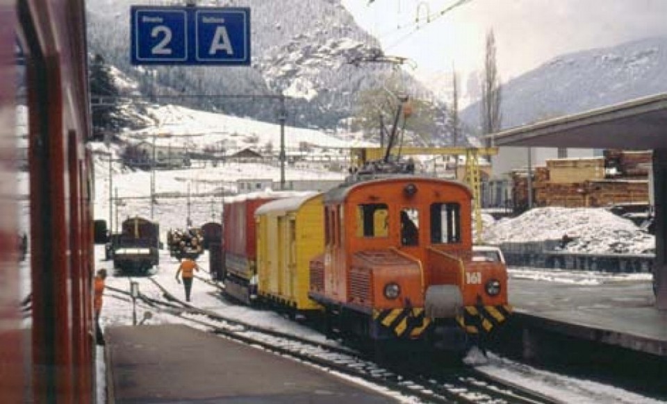 Schweiz - Graubünden - 1907 ehemaliger Gepäckwagen