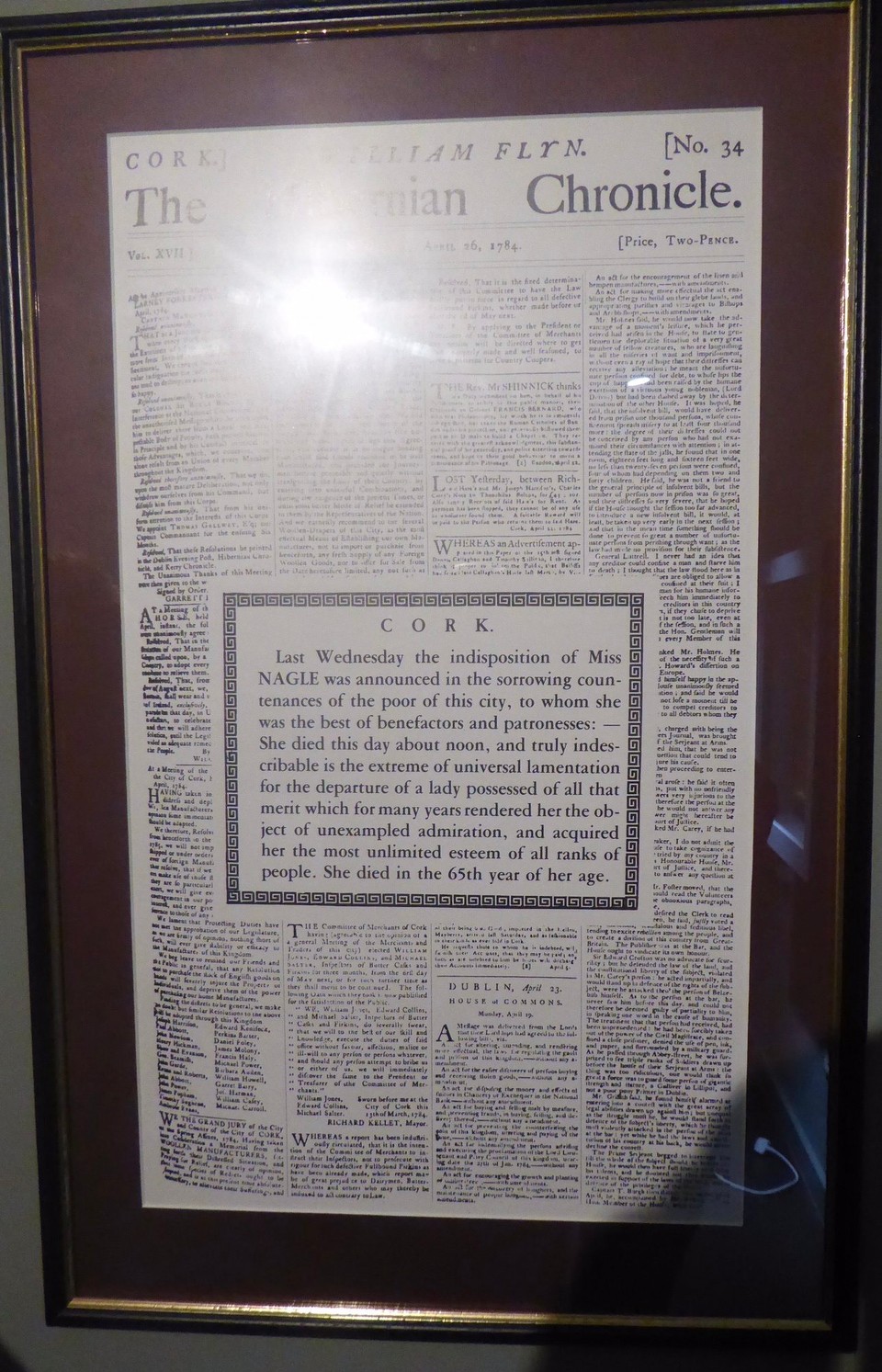 Ireland - Cork - Unfortunately Rome decreed all convents should be enclosed from 1805 to 1966, but the Presentation Sisters continue her work in communities throughout the world. 