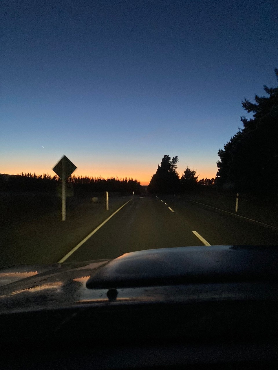 Neuseeland - Swannanoa - 5:30 Uhr in der früh geht es weiter, der Sonne entgegen