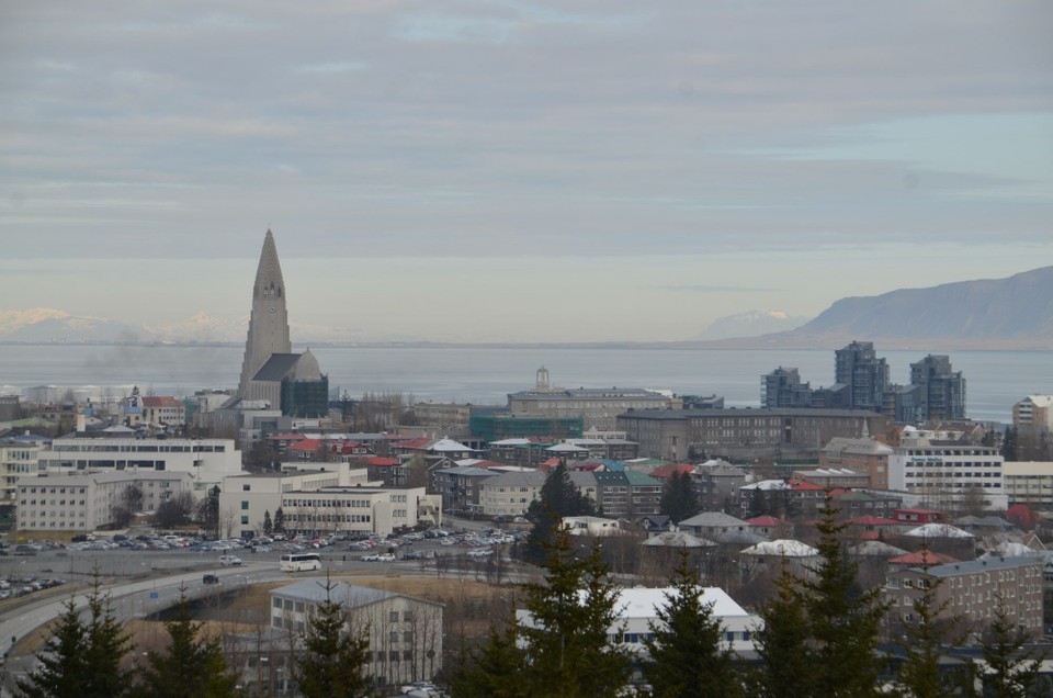 Island - Reykjavík - Zenter mat Kiirch vum Perlan