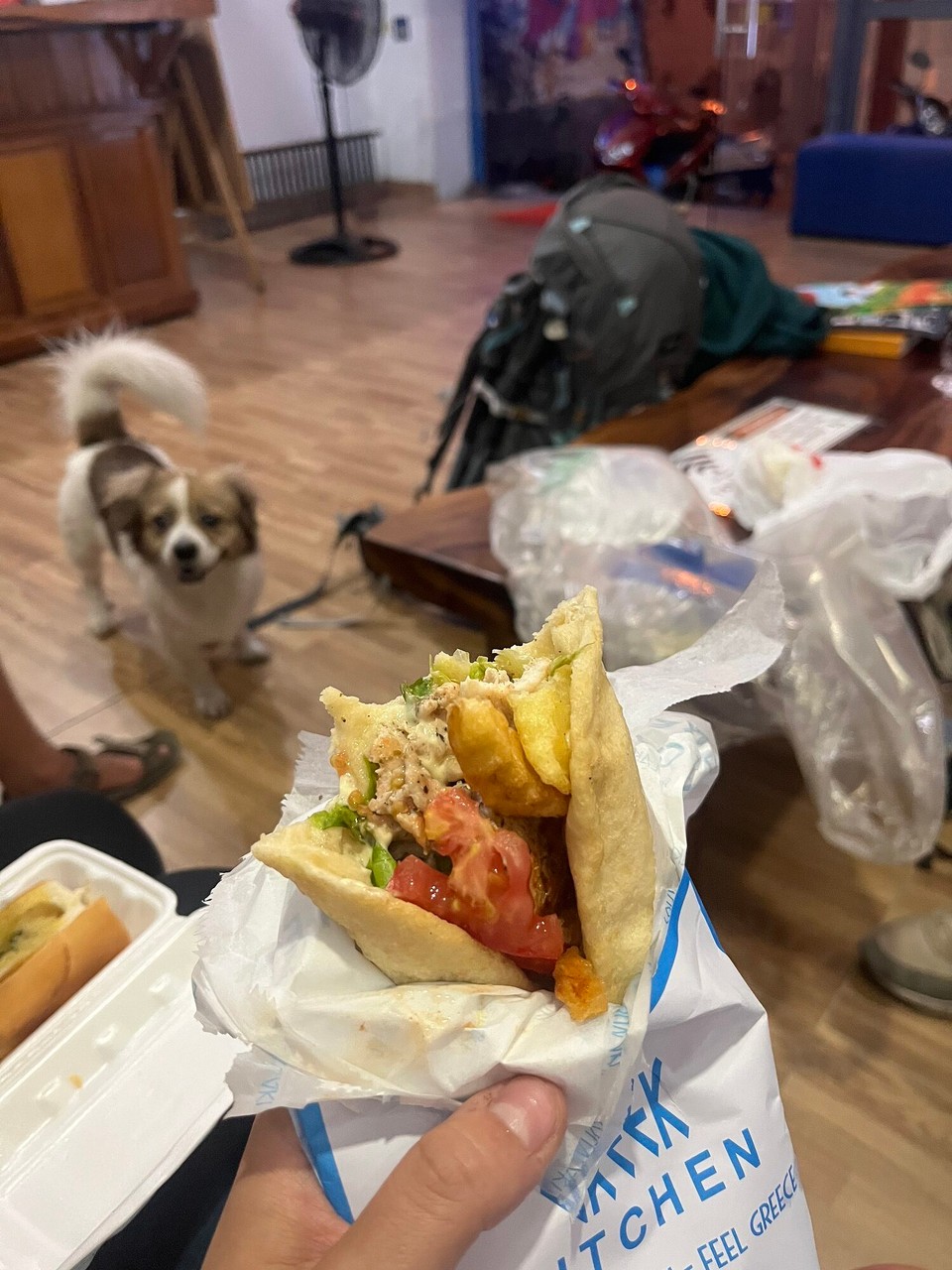 Vietnam - Nha Trang - Ordered from the Greek place again, I had a wrap and a baguette - both were so good. Fuelled and ready for the 10 hour bus journey!