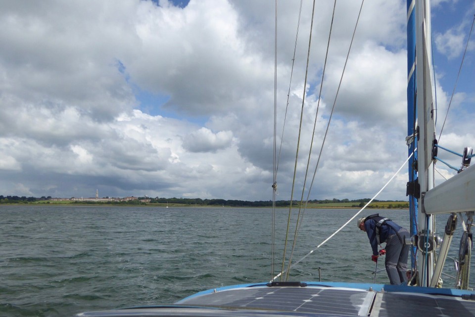 United Kingdom - Woodbridge - Raising the anchor.