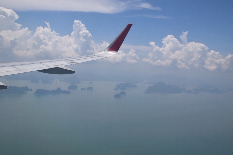 Thailand - Amphoe Kathu - Dar Anflug sah schon mal phantastisch aus.