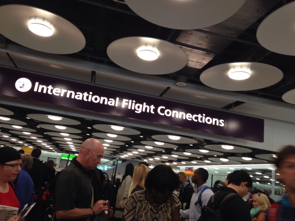 United Kingdom - Heathrow Airport - Bij de international flight connections