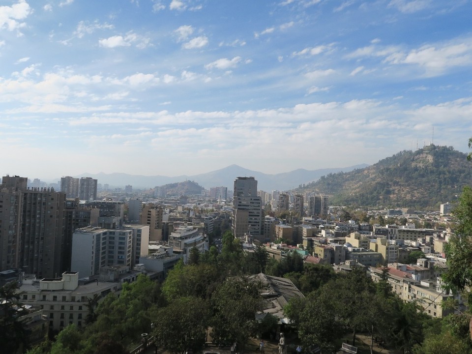 Chile - Santiago - et le cerro san cristobal