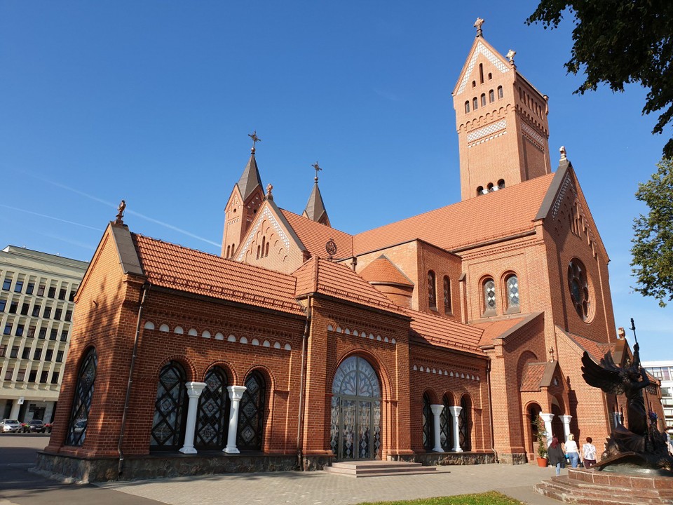 Belarus - Minsk - The "Red Church" in Minsk