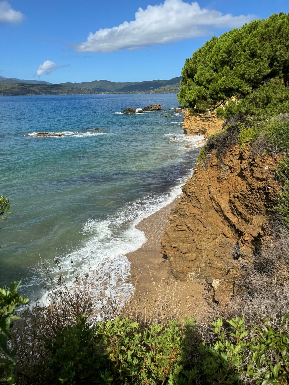 Italien - Portoferraio - Morgendlicher Blick auf unseren Hausstrand