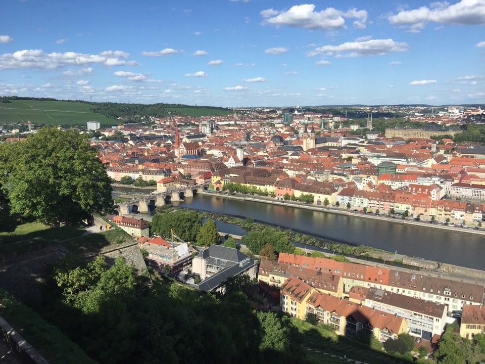  - Germany, Würzburg - View of Würzburg from Marienberg. 