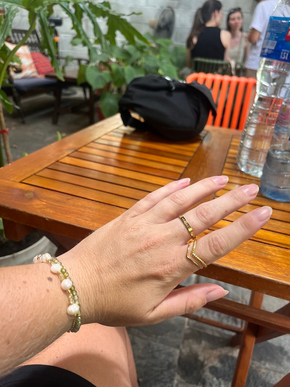 Vietnam - Hoi An - New ring and bracelet I made. Shall be taking these off before diving so I don’t loose them AGAIN (notice how I have no shitty bracelets on now ahaha)