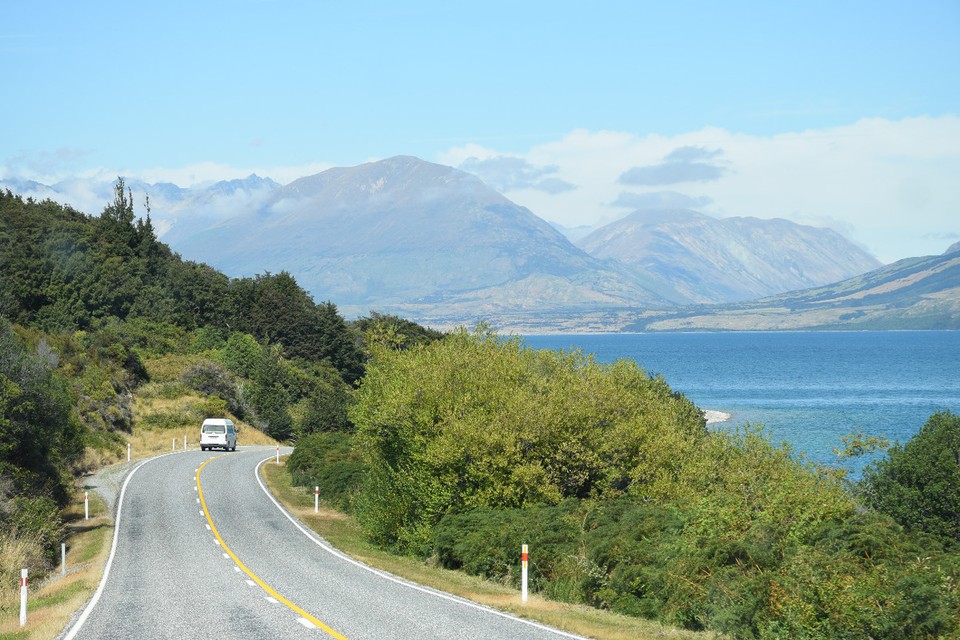 Neuseeland - Glenorchy - ... aber jetzt auf der Rückfahrt sind viele Wolken weg!