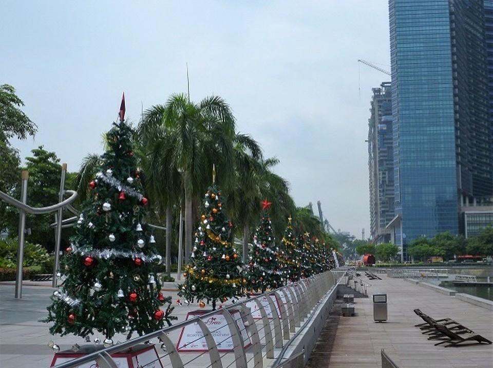 Singapur - Marina - Weihnachten bei 30 Grad