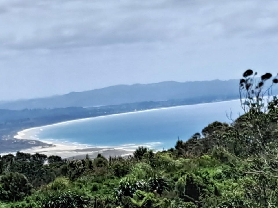 Neuseeland - Mangawhai - Sicht auf den zurückgelegten Strand 