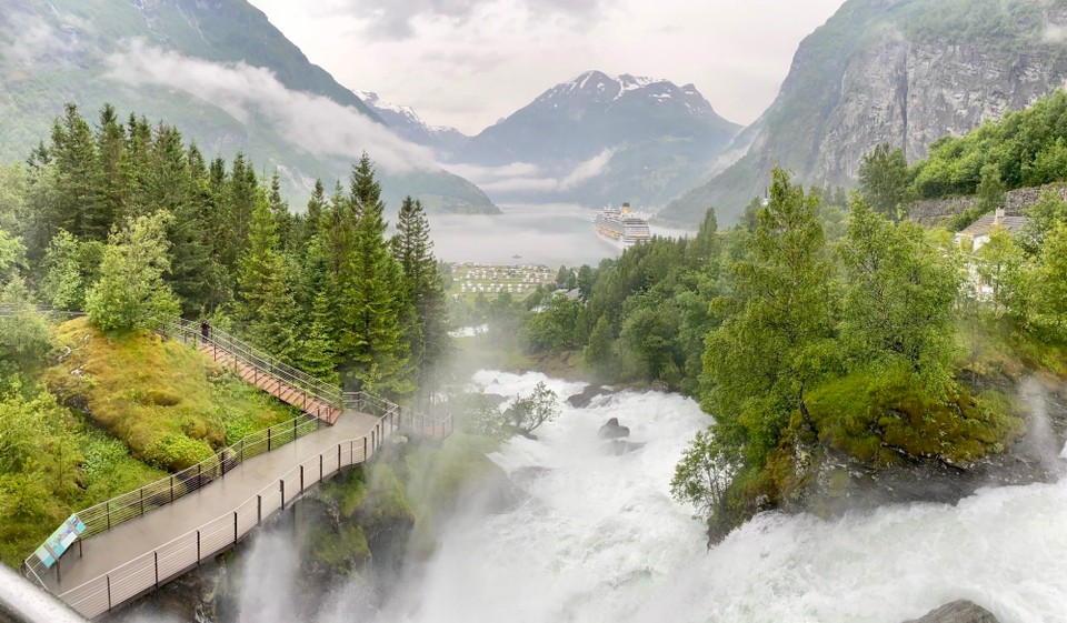Norwegen - Geiranger - Wanderung zum Wasserfall