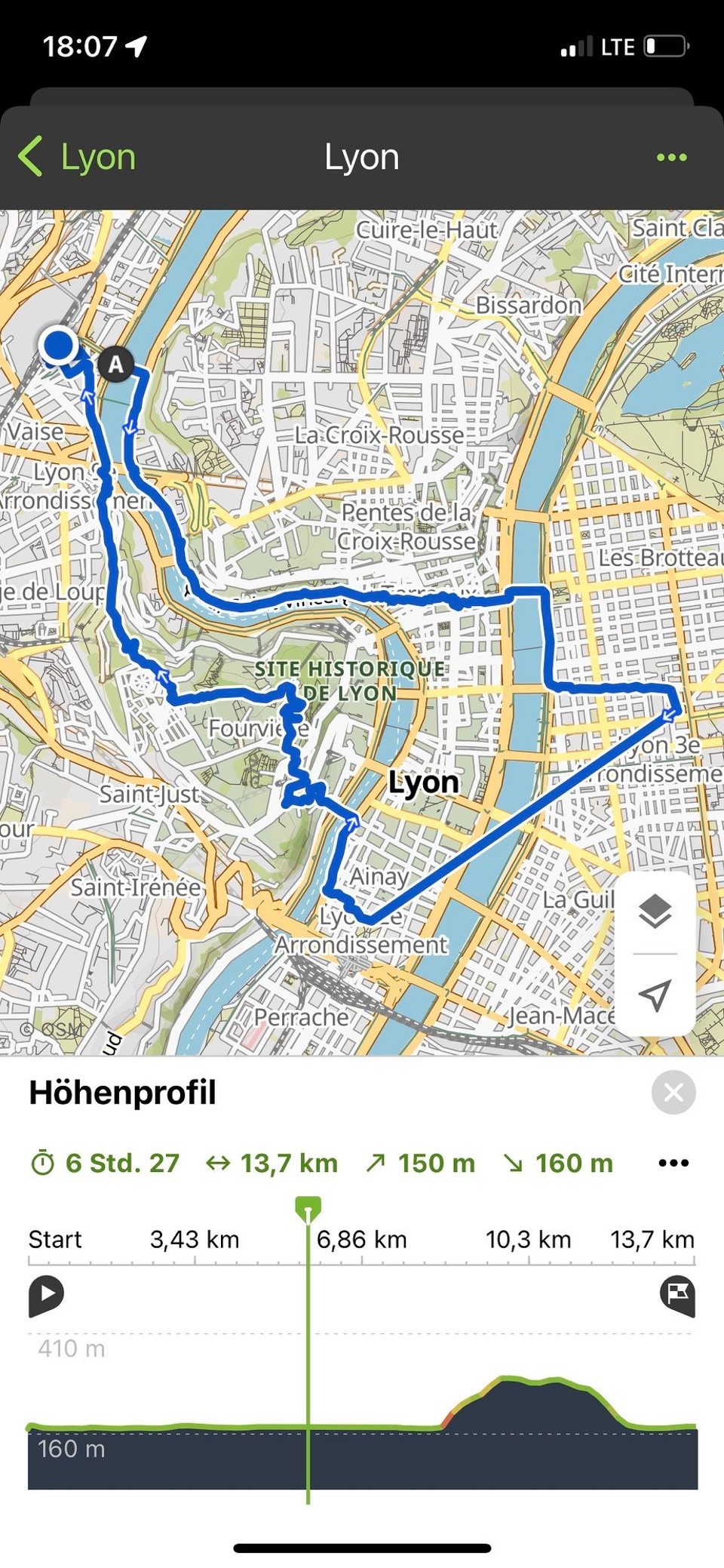 Frankreich - Lyon - Ein paar Kilometer fehlen durch das Libanesisch/Marokkanische und das asiatische Viertel, aber wir waren überrascht - wie so oft bei einer Städte-Tour