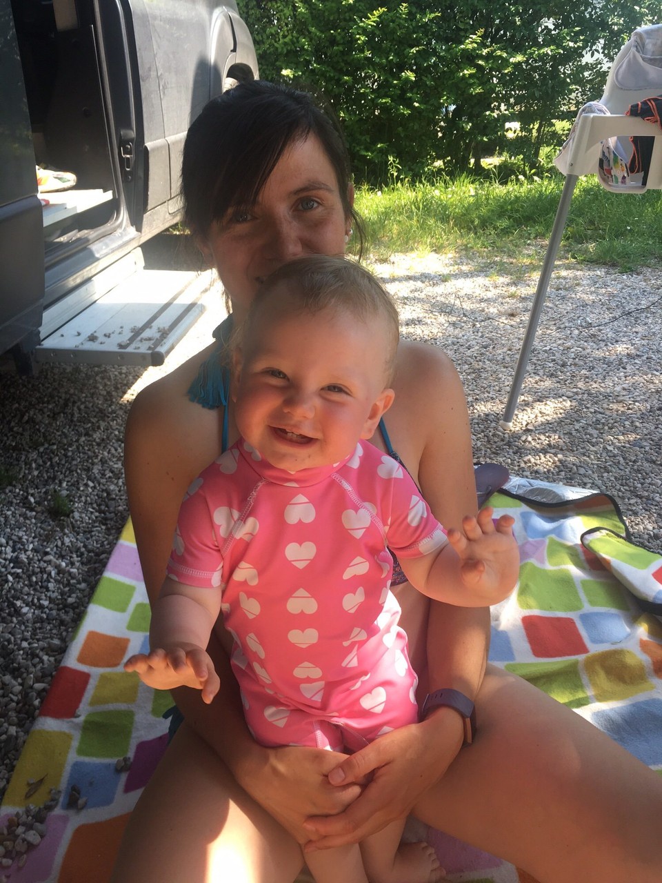Italien - Bardolino - Bereit zum Baden im See 