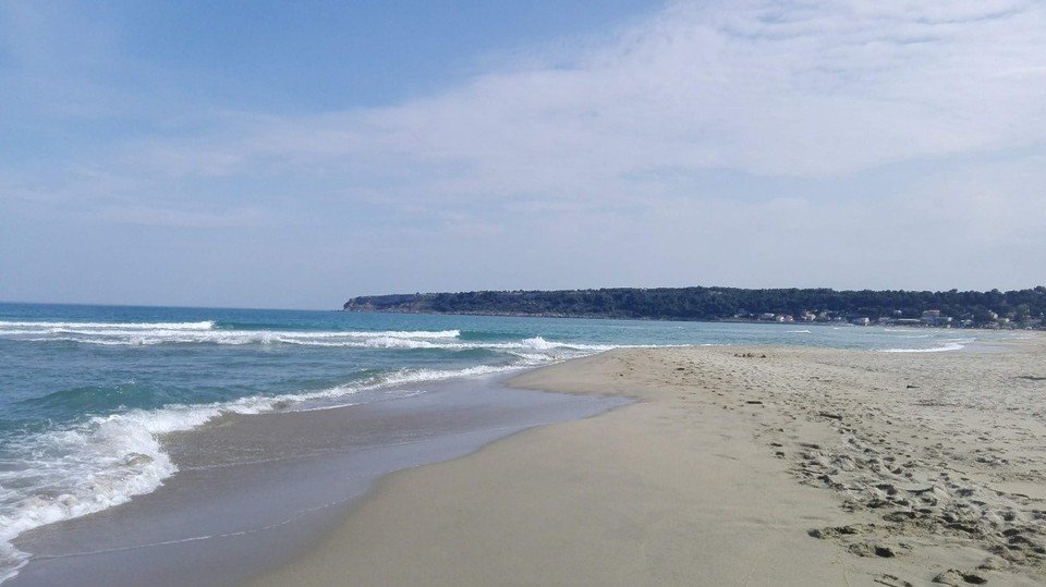 Frankreich - Plage de la Franqui - lang und