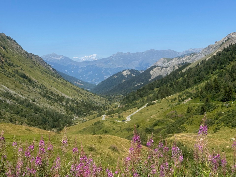 Frankreich - Saint-Colomban-des-Villards - Blick auf den Mont Blanc