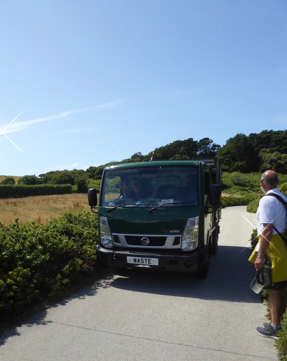 United Kingdom - Isles Of Scilly - Most of the vehicles on the island are electric including the postal van. Some have names, and others handily just state their function rather than having a number plate.