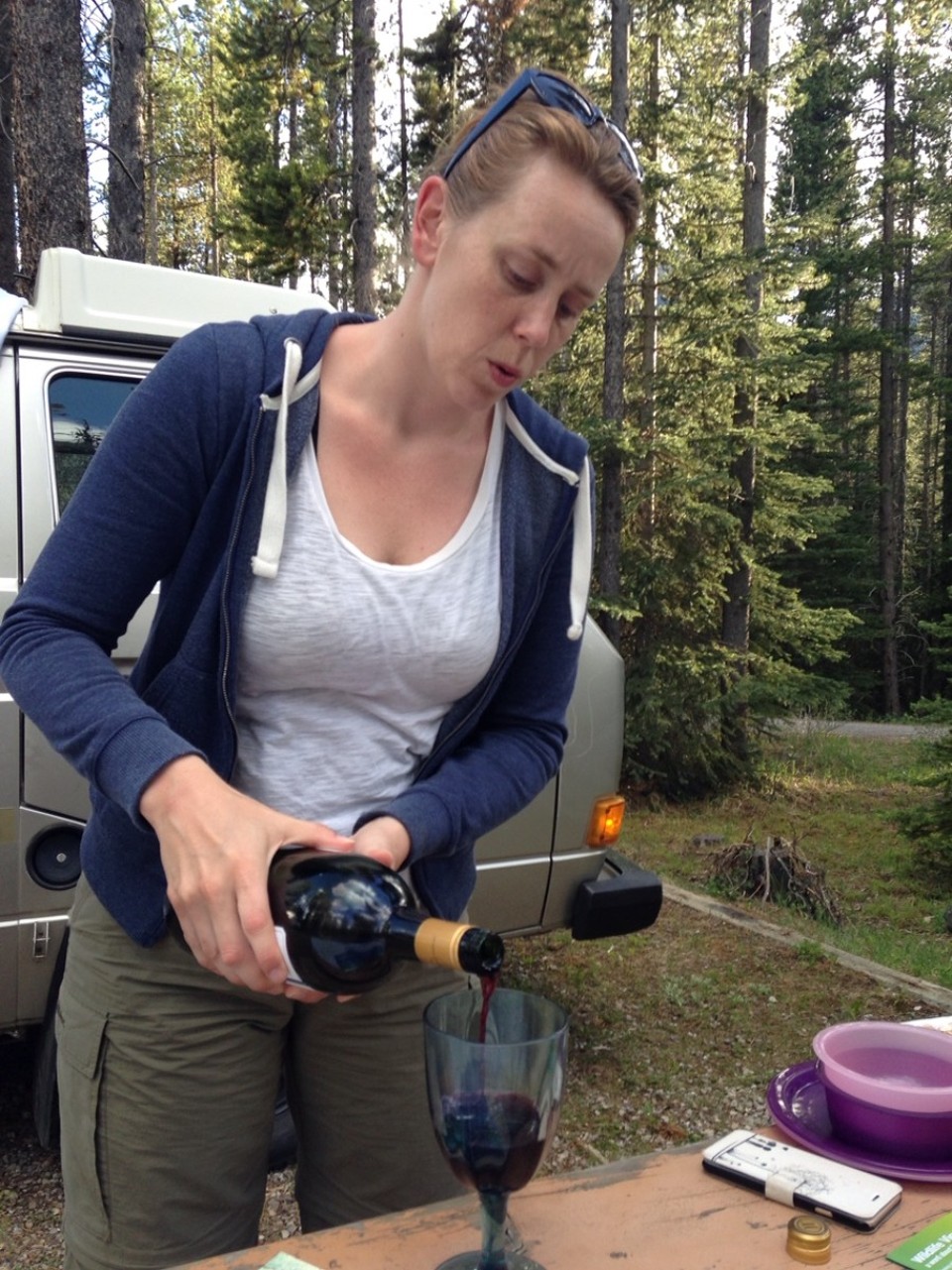 Canada - Lake Louise - Klein glaasje wijn erbij...