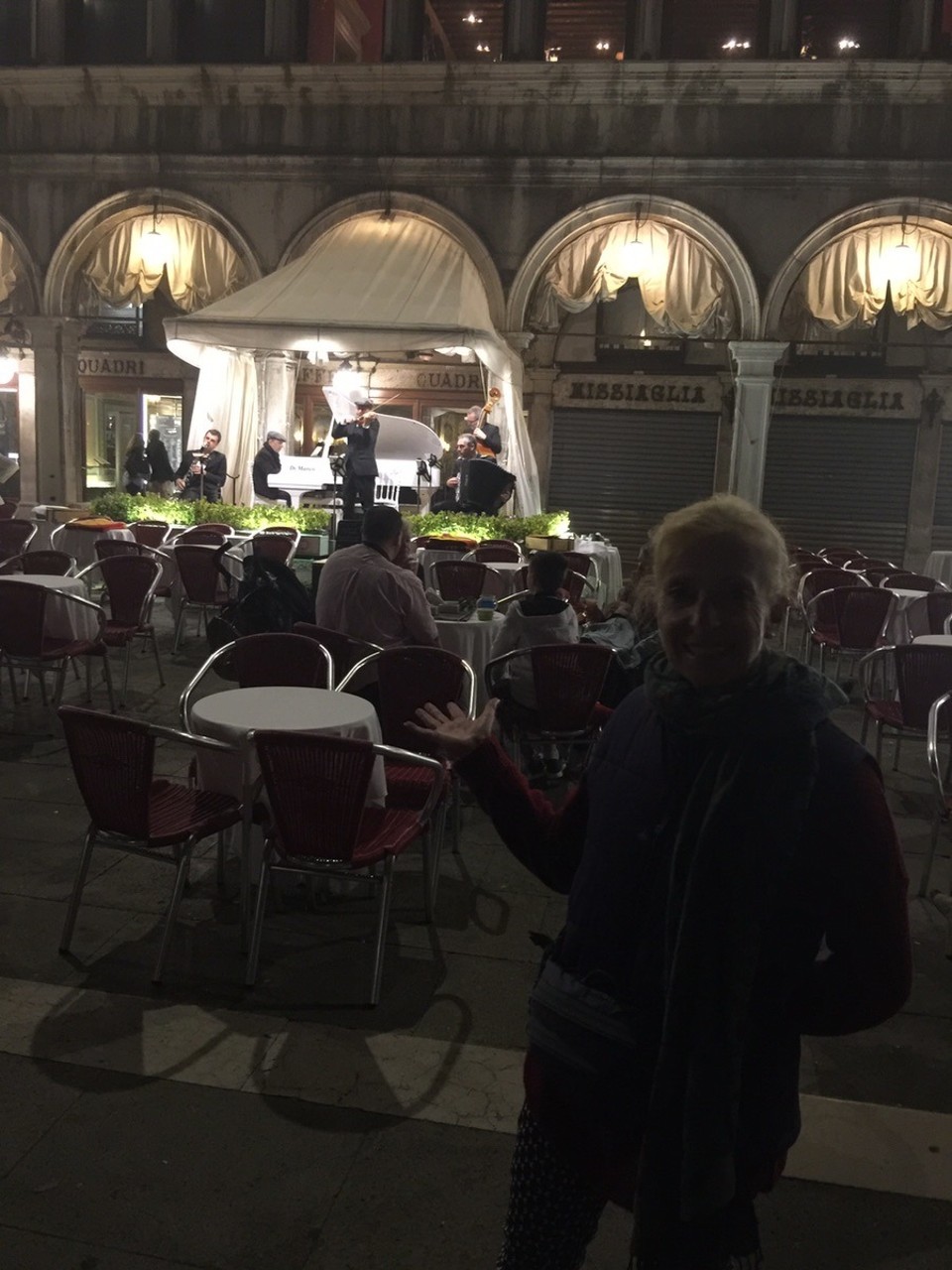 Italy - Venice - One of the Orchestras' playing in St Mark's Square