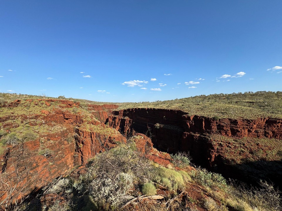 Australien - Karijini - Irgendwo i dera Schlucht simmr gsi.