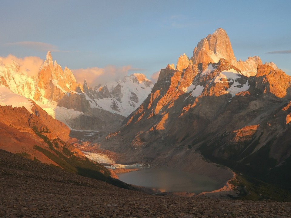 Argentina - El Chaltén - Avec des couleurs orangees memorables