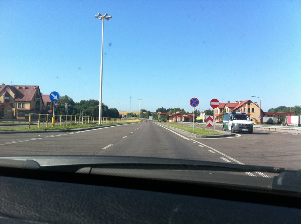 Lithuania - Kaunas - Grenze von Litauen nach Polen...