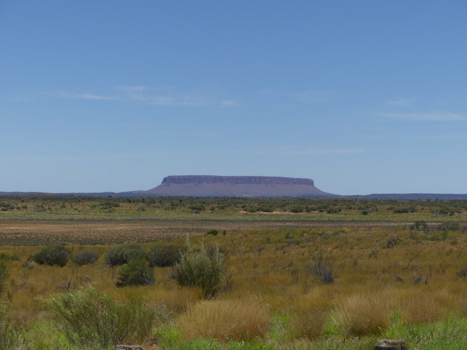 Australien - Petermann - Erster Blick auf den Ayers Rock
