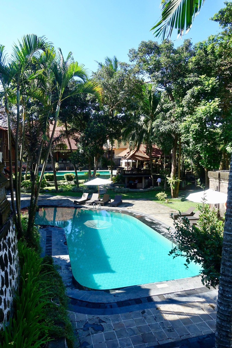 Indonesia - Ubud - Bassengområdet på hotellet