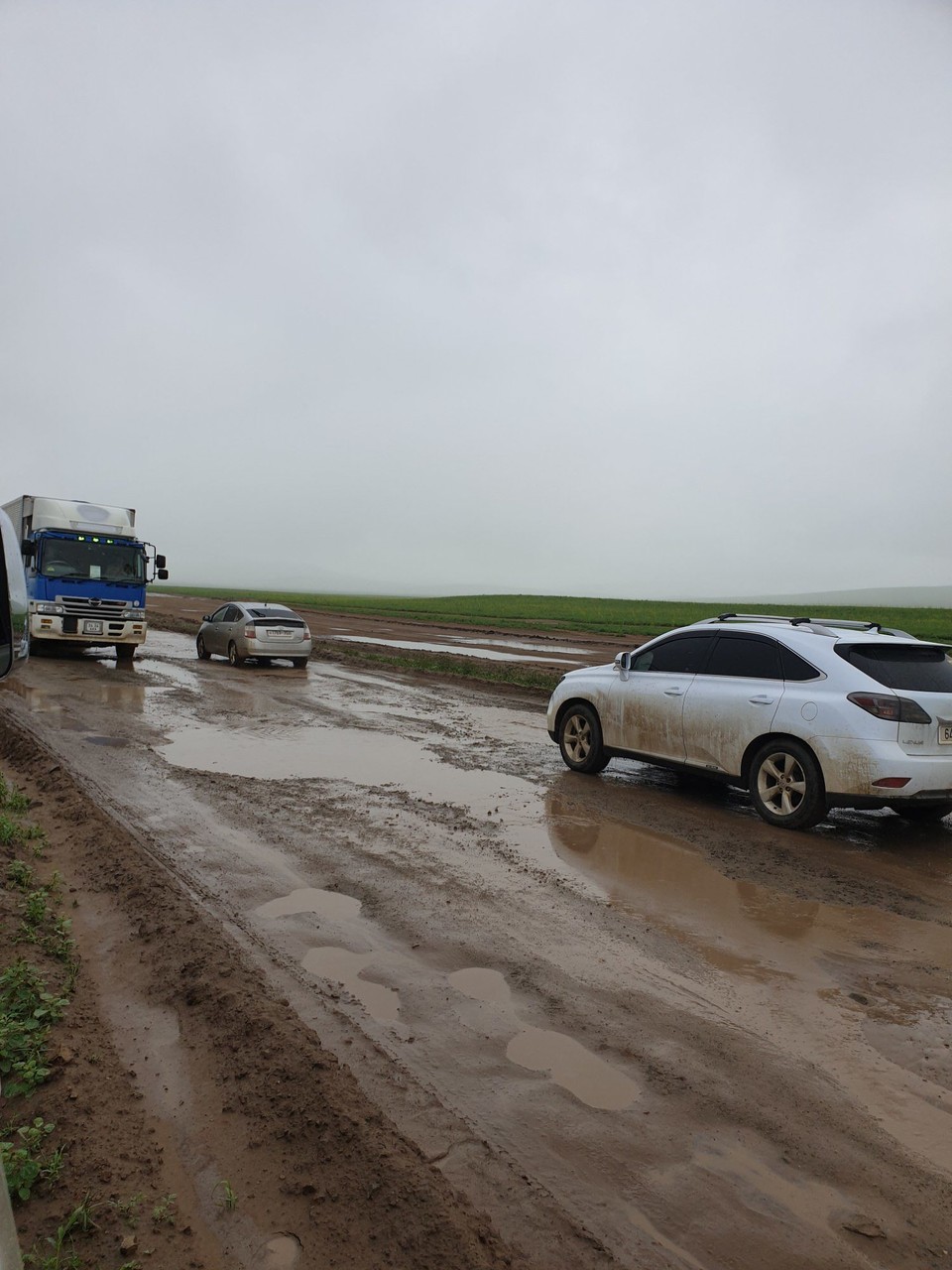 Mongolia - Erdenet - The main highway between UB and Russia!