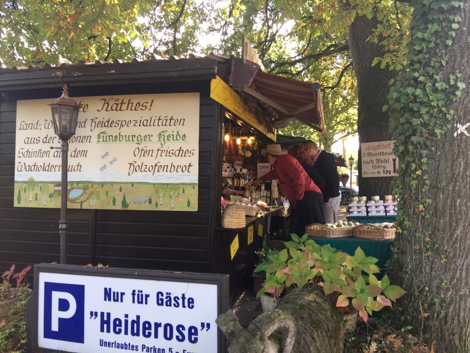 Germany - Buchholz in der Nordheide - Undeloh Street Stalls of local produce and crafts 