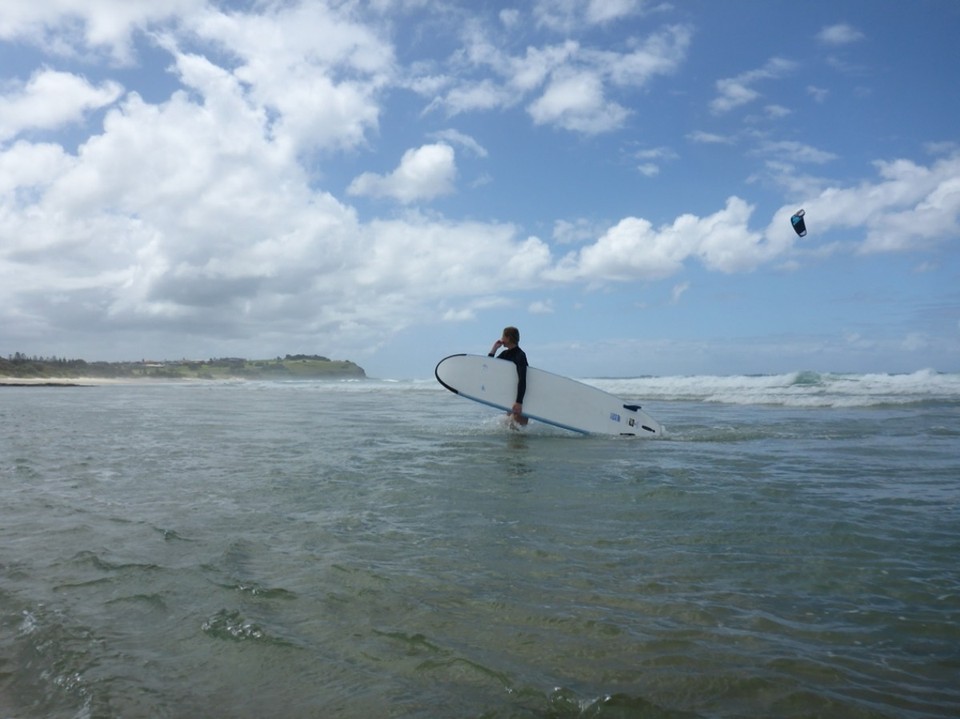 Australien - Byron Bay - Auf in die großen Wellen....