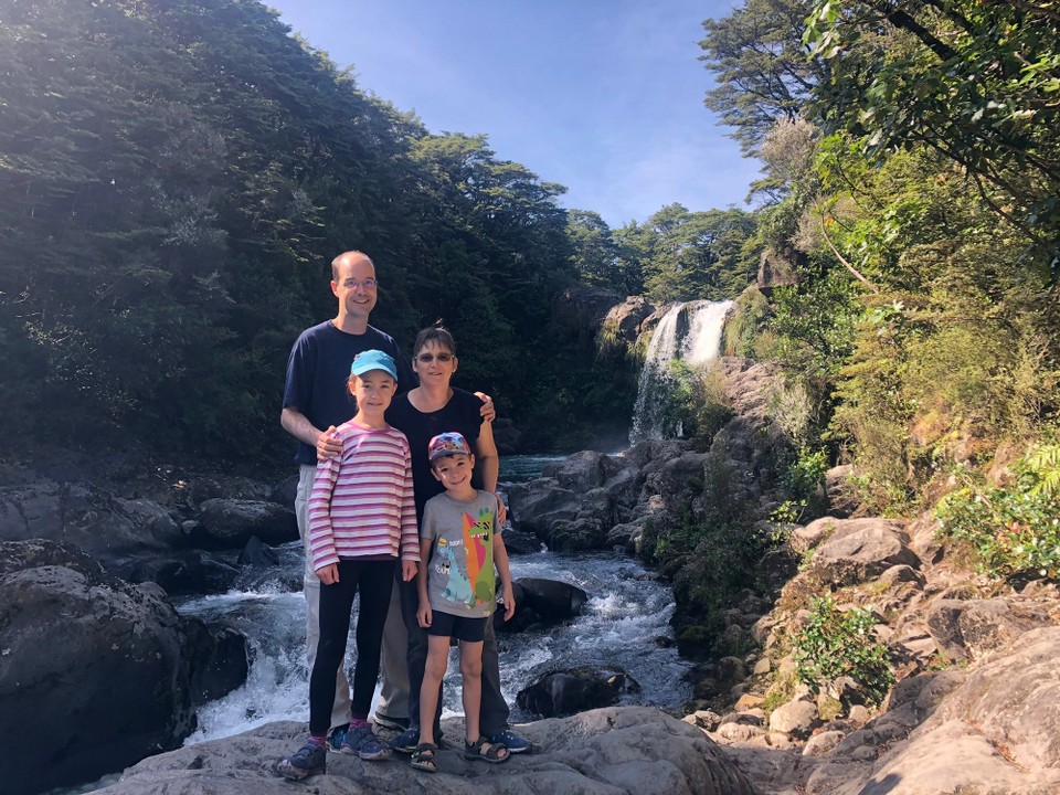 Neuseeland -  - Die Tawhai falls kommen als Gollum‘s Pool im Herr der Ringe Film vor.