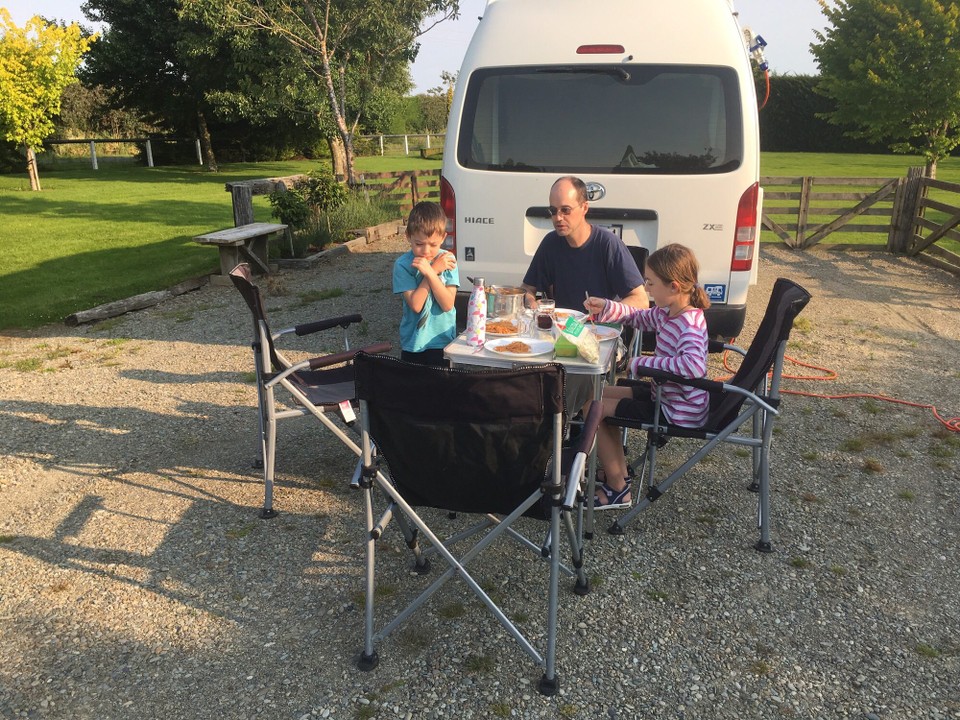 Neuseeland - Branxholme - Spaghetti „Nona“ zum Abendessen.