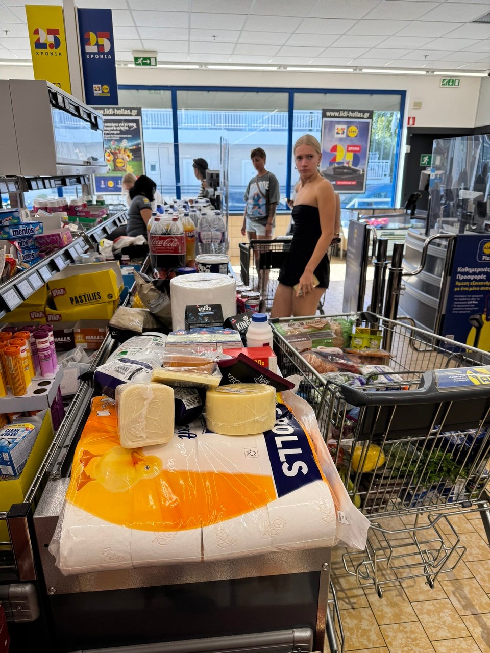 Griechenland - Rethymno - Der erste Einkauf ist durch…. für 20 Mann! 