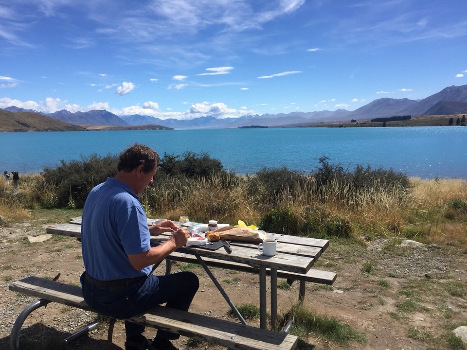 Neuseeland - Coldstream - Mittagspause am Lake Tekapo
