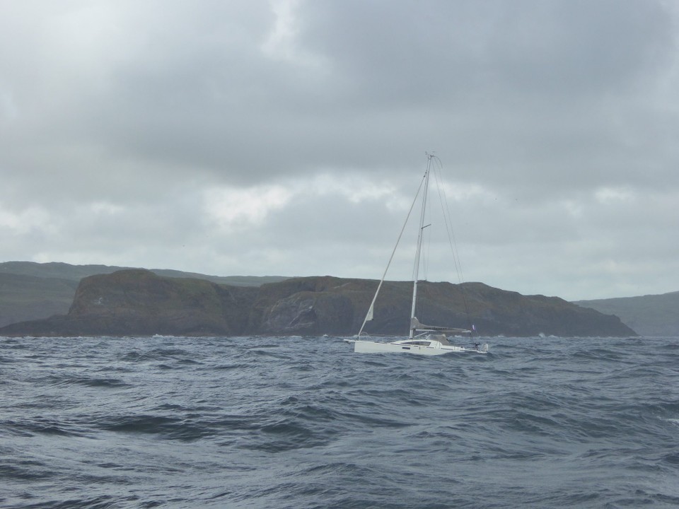 Ireland - Baltimore - The lovely sunny afternoon changed to high winds, rough seas and pouring rain, hitting us and our French fellow sailors.