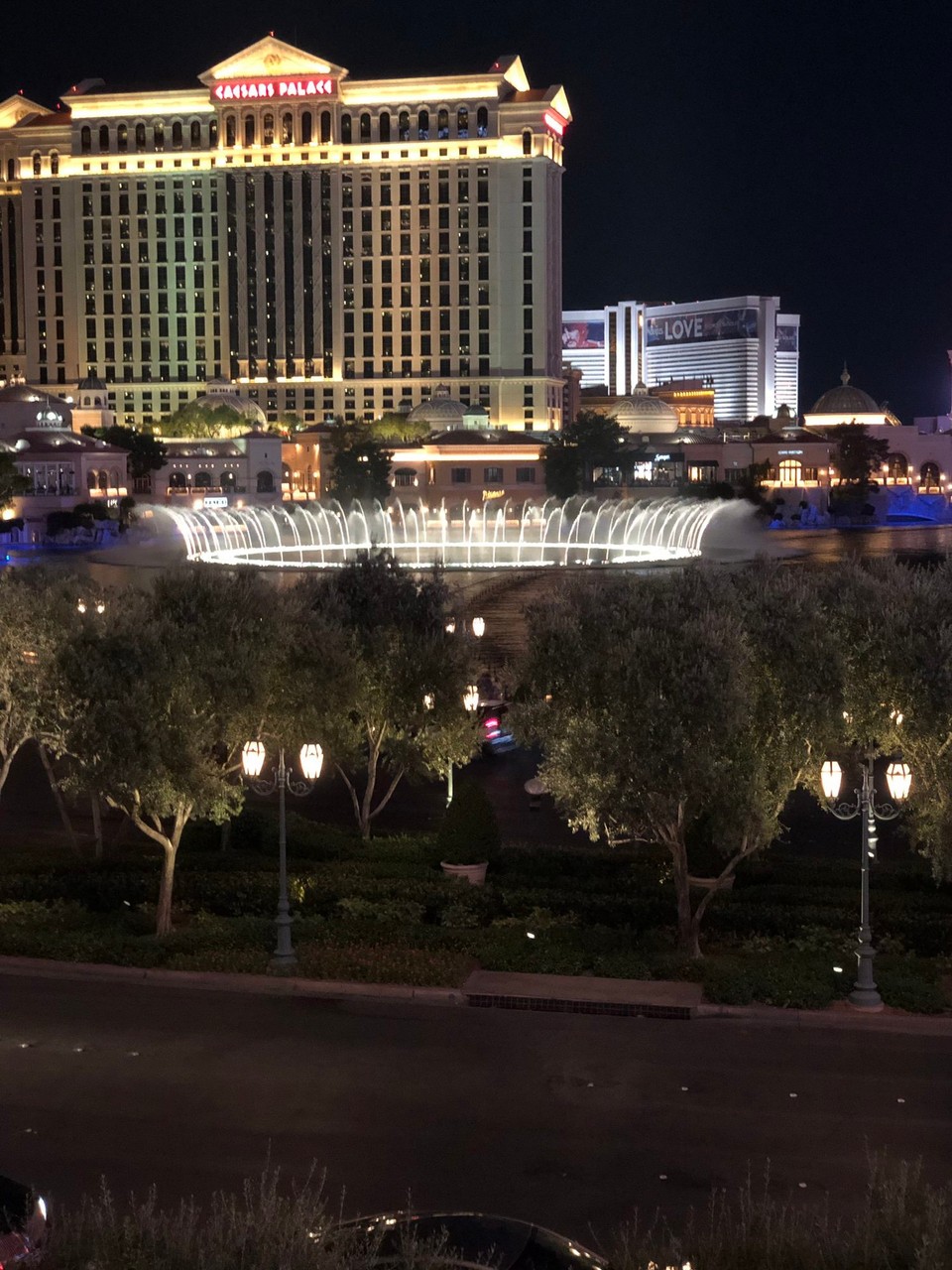 Vereinigte Staaten - Las Vegas - Lichter-Brunnen vor dem Bellagio